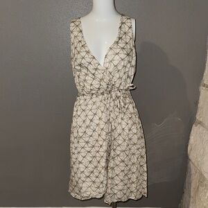 MICHAEL Michael Kors Beige Geometric Mini Dress